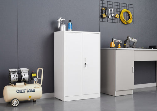 1st Choice Metal Storage Cabinet with Locking Doors and Adjustable Shelf