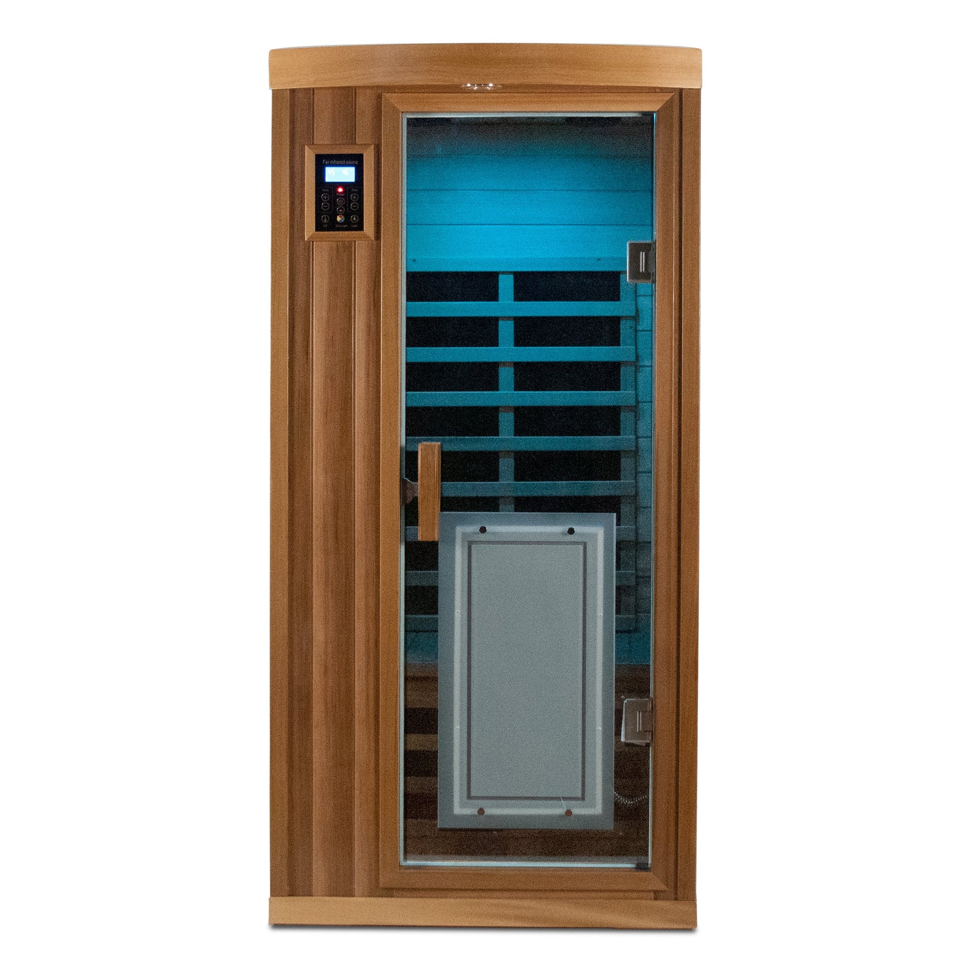 1 Person Far Infrared Indoor Sauna – Low EMF Red Cedar Home Sauna with Bluetooth - 1st Choice Furniture Direct