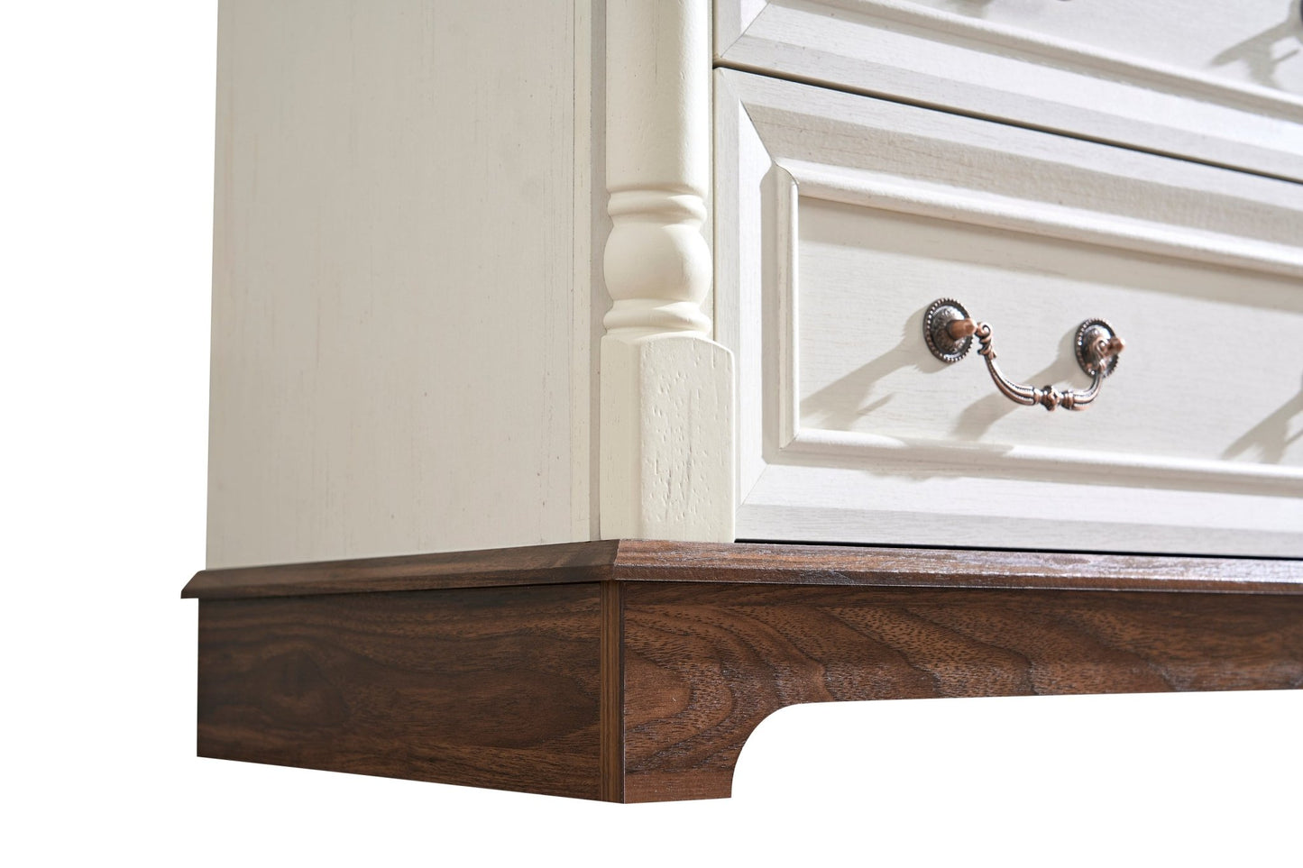 10 Drawer Dresser Chest for Bedroom with Wooden Base and Riser Trim, Wooden Rustic Rustic Chest of Drawers, Storage Dresser for Bedroom, Living Room - 1st Choice Furniture Direct
