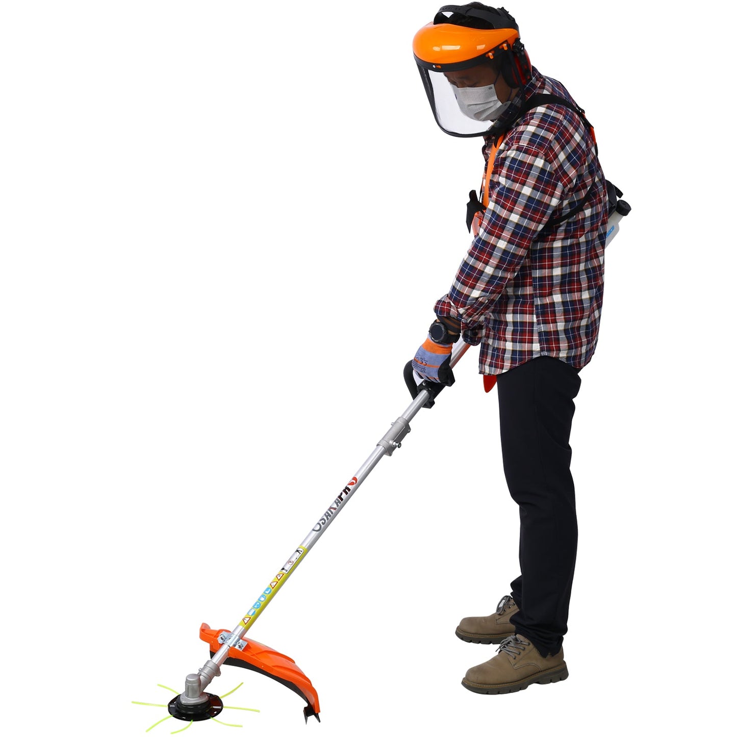 10 in 1 Multi - Functional Trimming Tool, 33CC 2 - Cycle Garden Tool System with Gas Pole Saw, Hedge Trimmer, Grass Trimmer, and Brush Cutter EPA Compliant - 1st Choice Furniture Direct