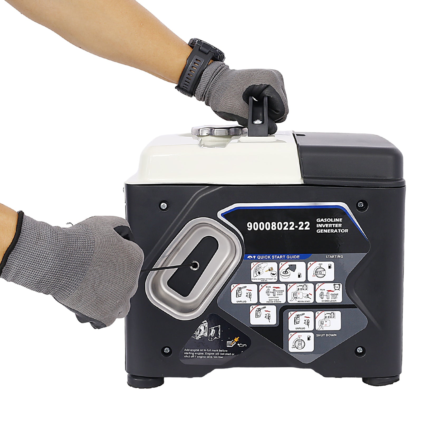 1000W Portable Inverter Generator – Quiet Gas Powered 1200W Peak Compact Generator - 1st Choice Furniture Direct