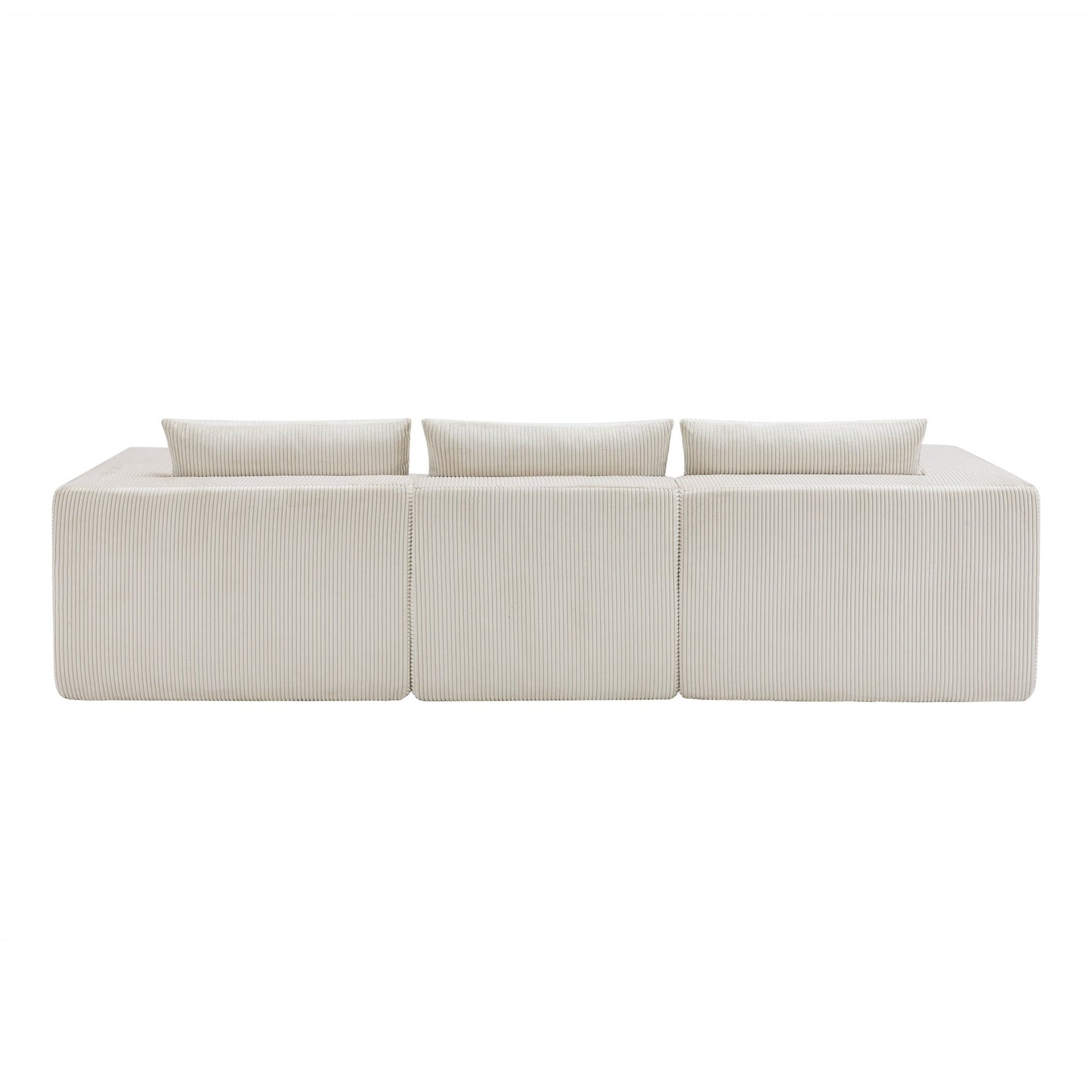 107' Compressed Sectional Sofas (Beige) - 1st Choice Furniture Direct