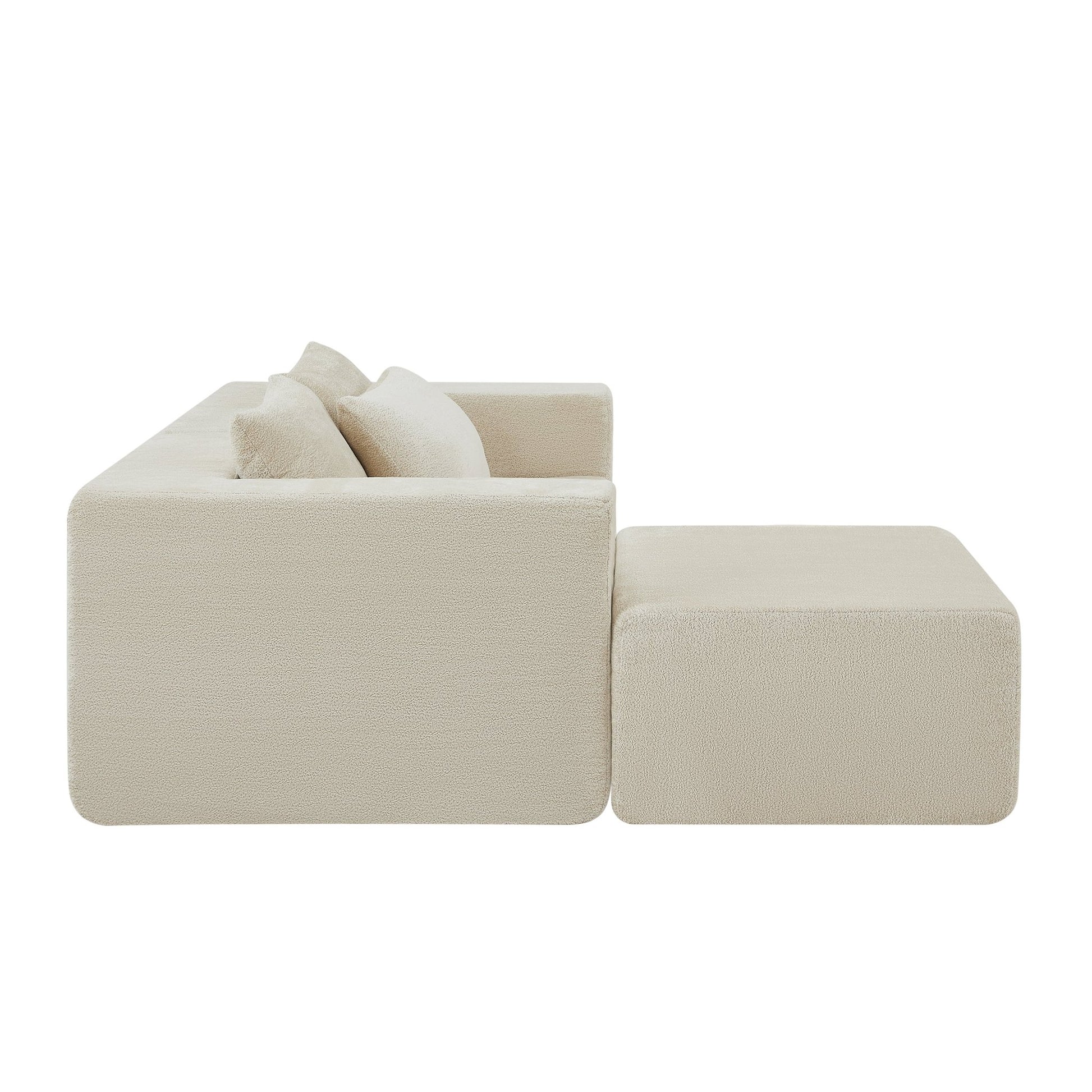 107' Compressed Sectional Sofas (Khaki) - 1st Choice Furniture Direct
