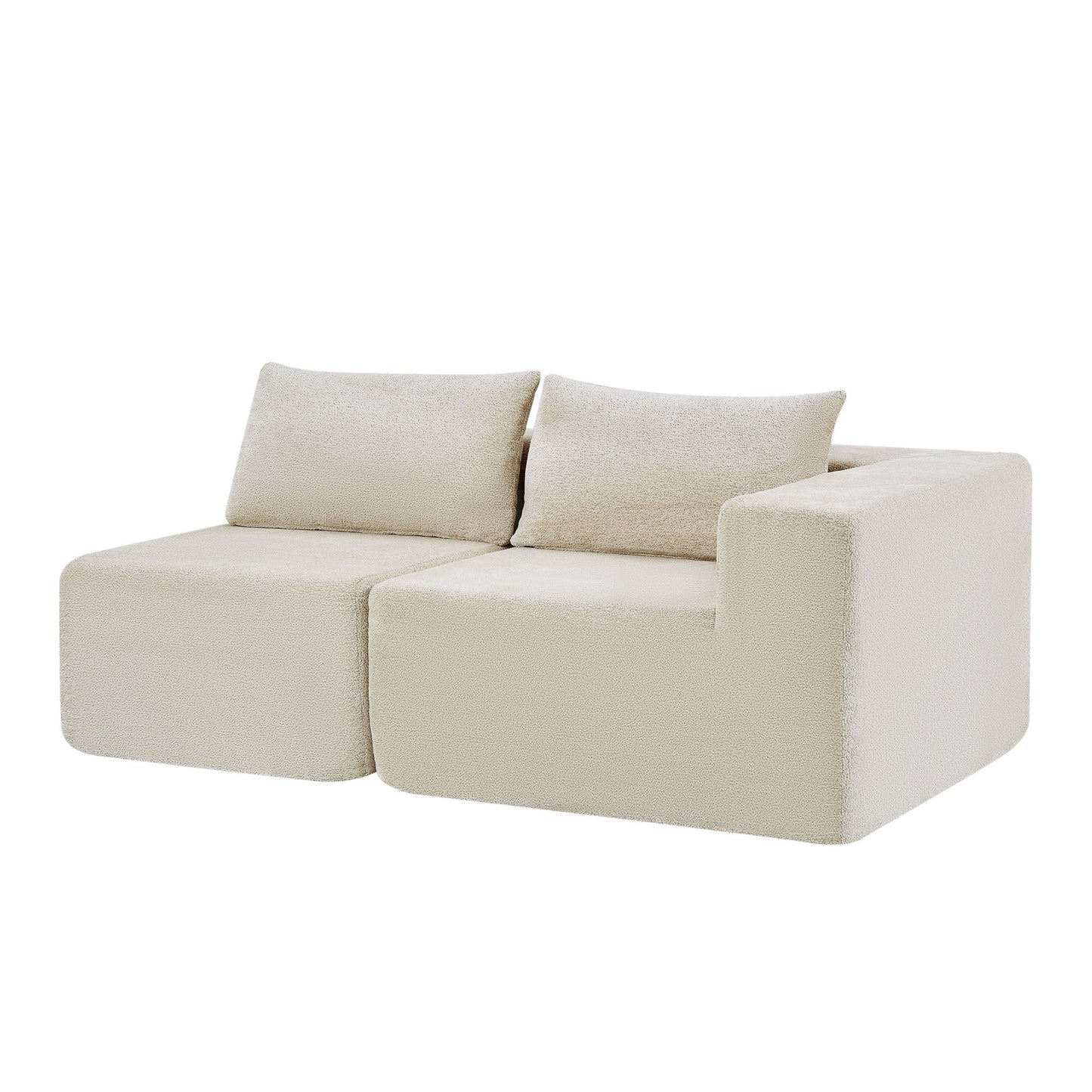 107' Compressed Sectional Sofas (Khaki) - 1st Choice Furniture Direct