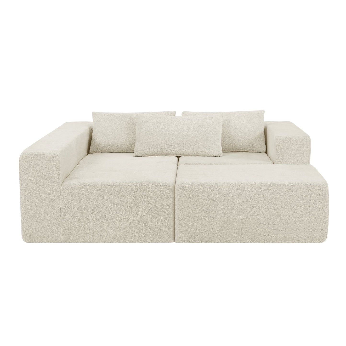 107' Compressed Sectional Sofas (Khaki) - 1st Choice Furniture Direct