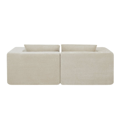 107' Compressed Sectional Sofas (Khaki) - 1st Choice Furniture Direct