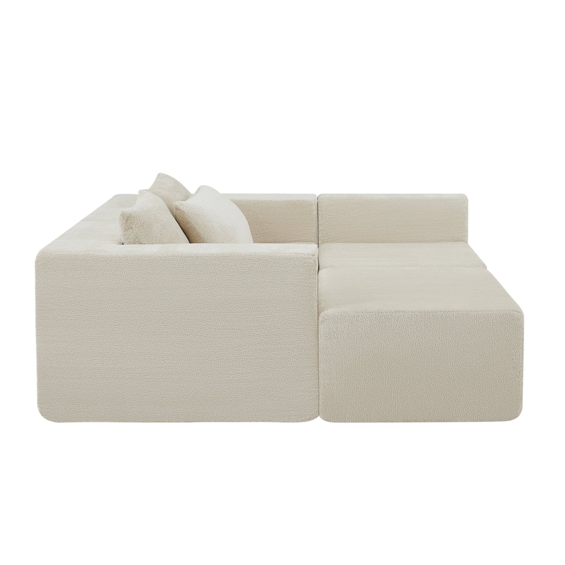 107' Compressed Sectional Sofas (Khaki) - 1st Choice Furniture Direct