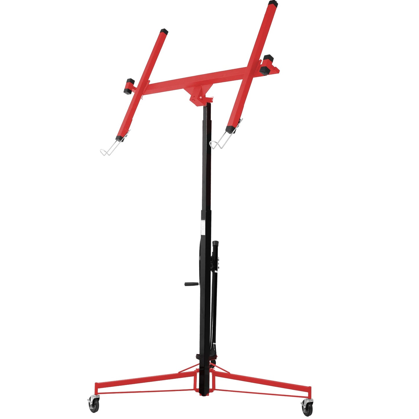 11FT Drywall Panel Hoist Lift – 150 lbs Capacity Steel Construction Red & Black - 1st Choice Furniture Direct