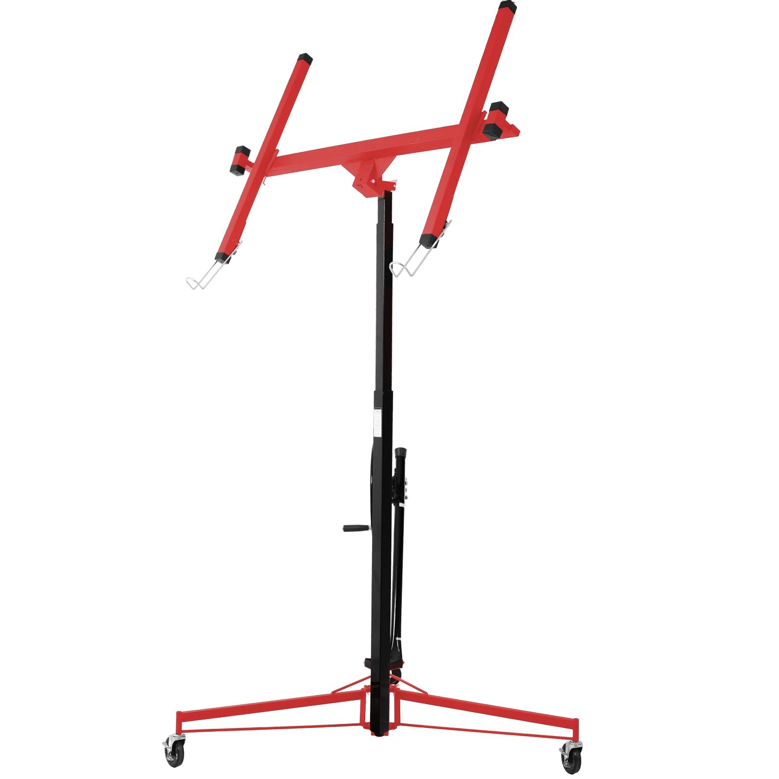 11FT Drywall Panel Hoist Lift – 150 lbs Capacity Steel Construction Red & Black - 1st Choice Furniture Direct
