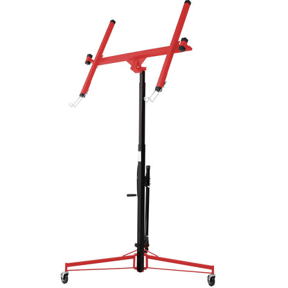 11FT Drywall Panel Hoist Lift – 150 lbs Capacity Steel Construction Red & Black - 1st Choice Furniture Direct