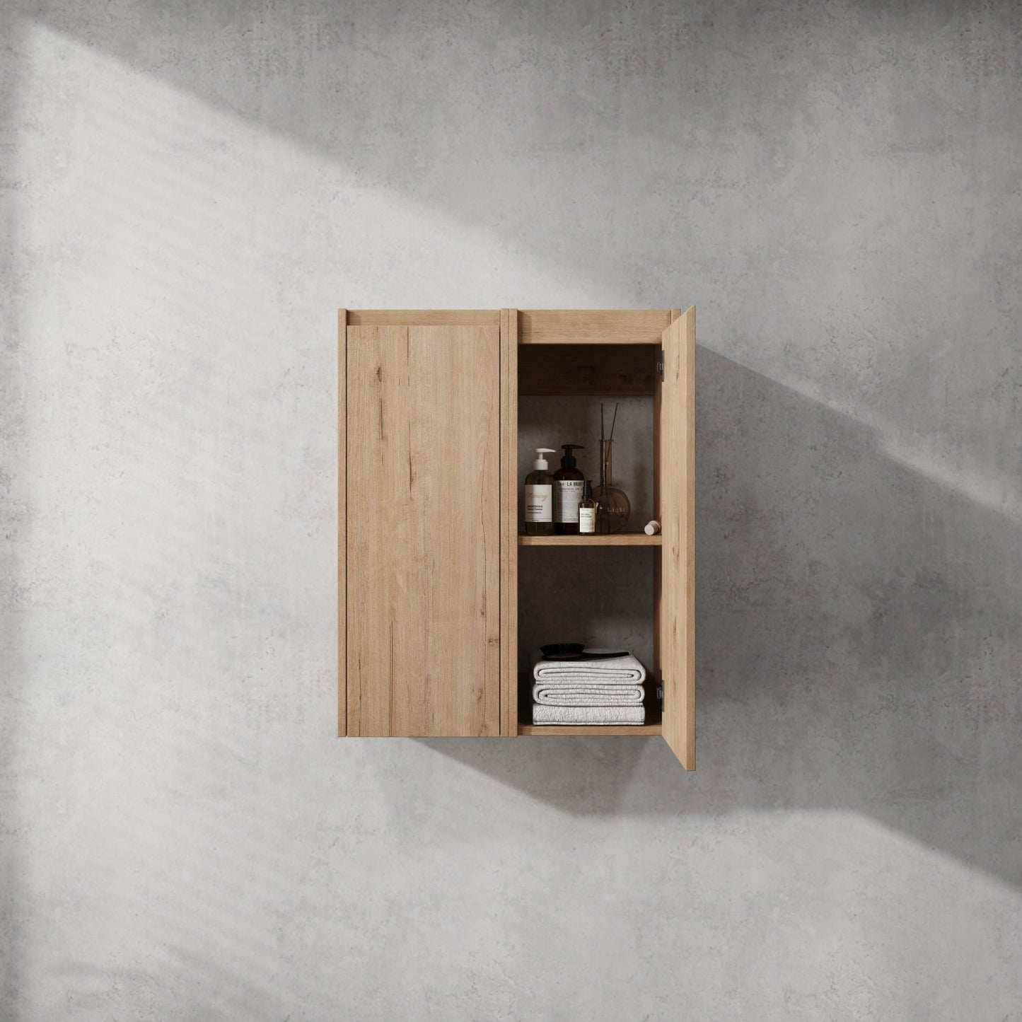 12' Bathroom Side Cabinet, 2 - Soft Close Doors, Float Mounting Design, 12*2(KD - Packing) - 1st Choice Furniture Direct