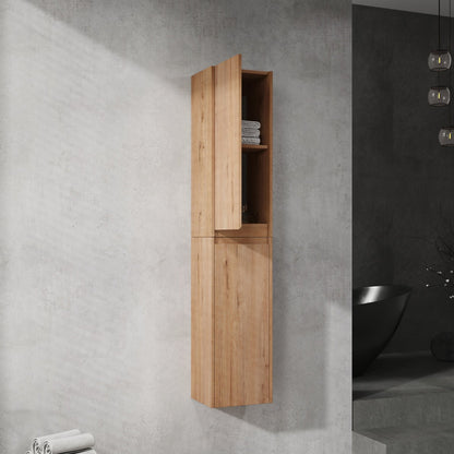 12' Bathroom Side Cabinet, 2 - Soft Close Doors, Float Mounting Design, 12*2(KD - Packing) - 1st Choice Furniture Direct