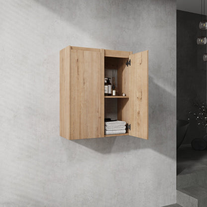 12' Bathroom Side Cabinet, 2 - Soft Close Doors, Float Mounting Design, 12*2(KD - Packing) - 1st Choice Furniture Direct