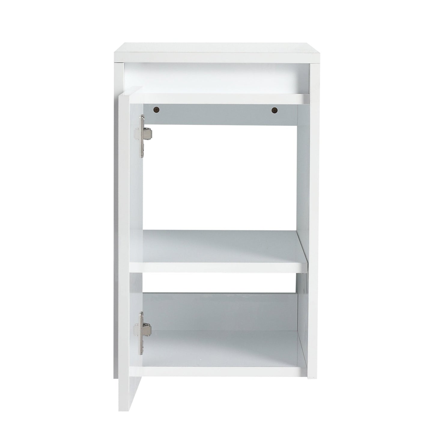 12' Bathroom Side Cabinet, Soft Close Doors, Float Mounting Design, Glossy White,(KD - Packing) - 1st Choice Furniture Direct