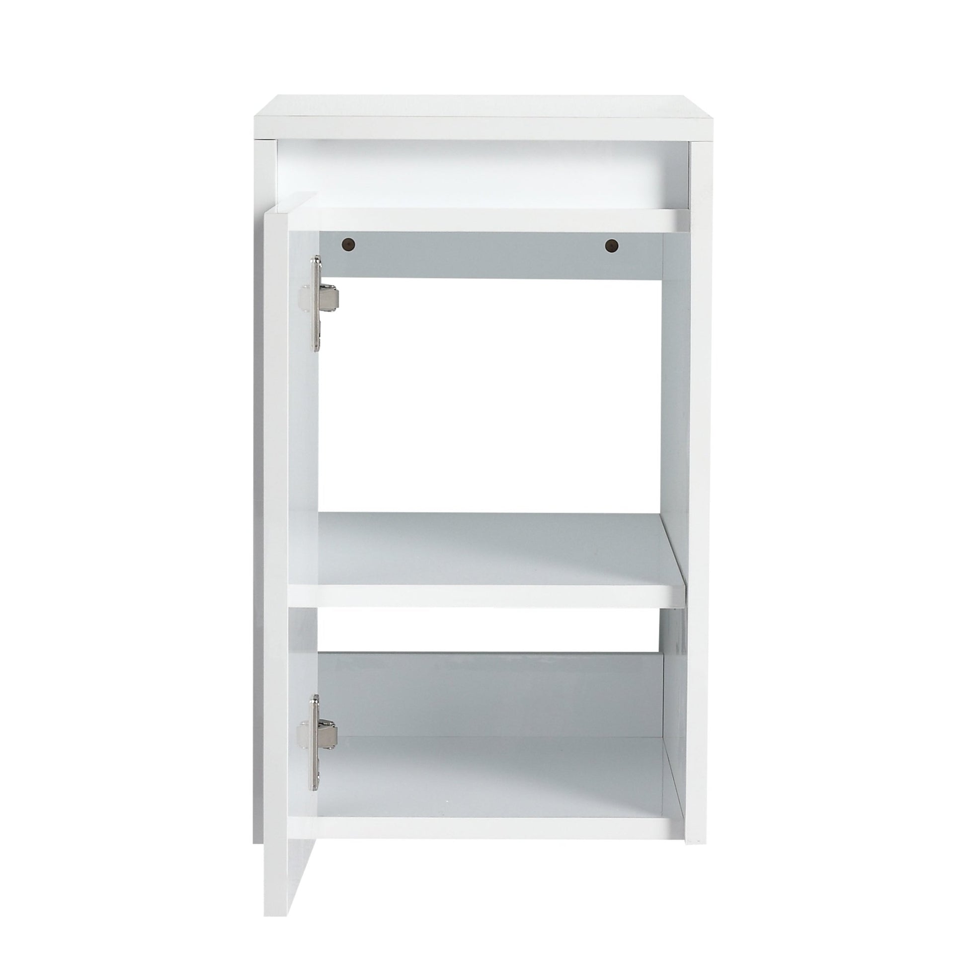 12' Bathroom Side Cabinet, Soft Close Doors, Float Mounting Design, Glossy White,(KD - Packing) - 1st Choice Furniture Direct