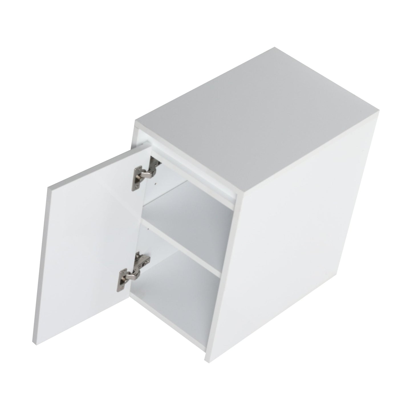 12' Bathroom Side Cabinet, Soft Close Doors, Float Mounting Design, Glossy White,(KD - Packing) - 1st Choice Furniture Direct