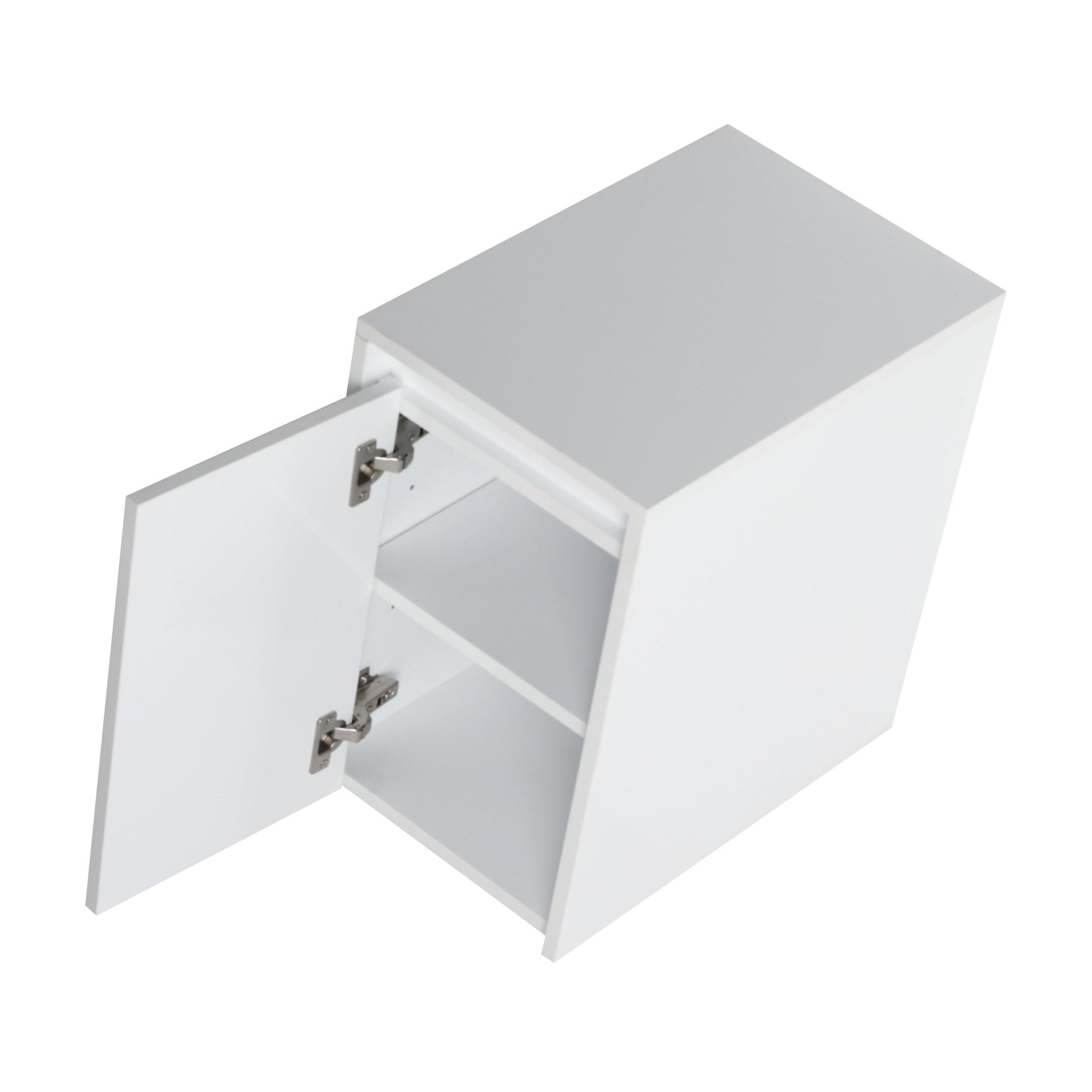 12' Bathroom Side Cabinet, Soft Close Doors, Float Mounting Design, Glossy White,(KD - Packing) - 1st Choice Furniture Direct