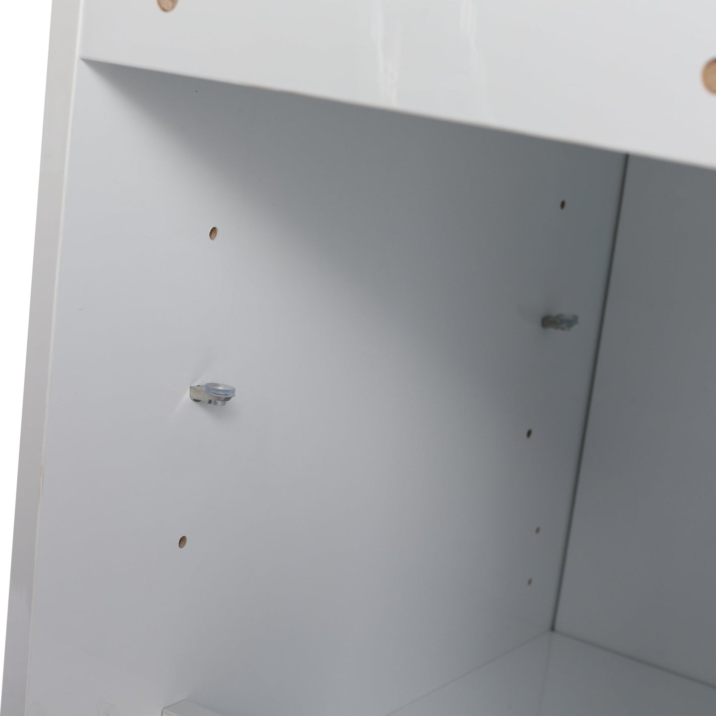 12' Bathroom Side Cabinet, Soft Close Doors, Float Mounting Design, Glossy White,(KD - Packing) - 1st Choice Furniture Direct