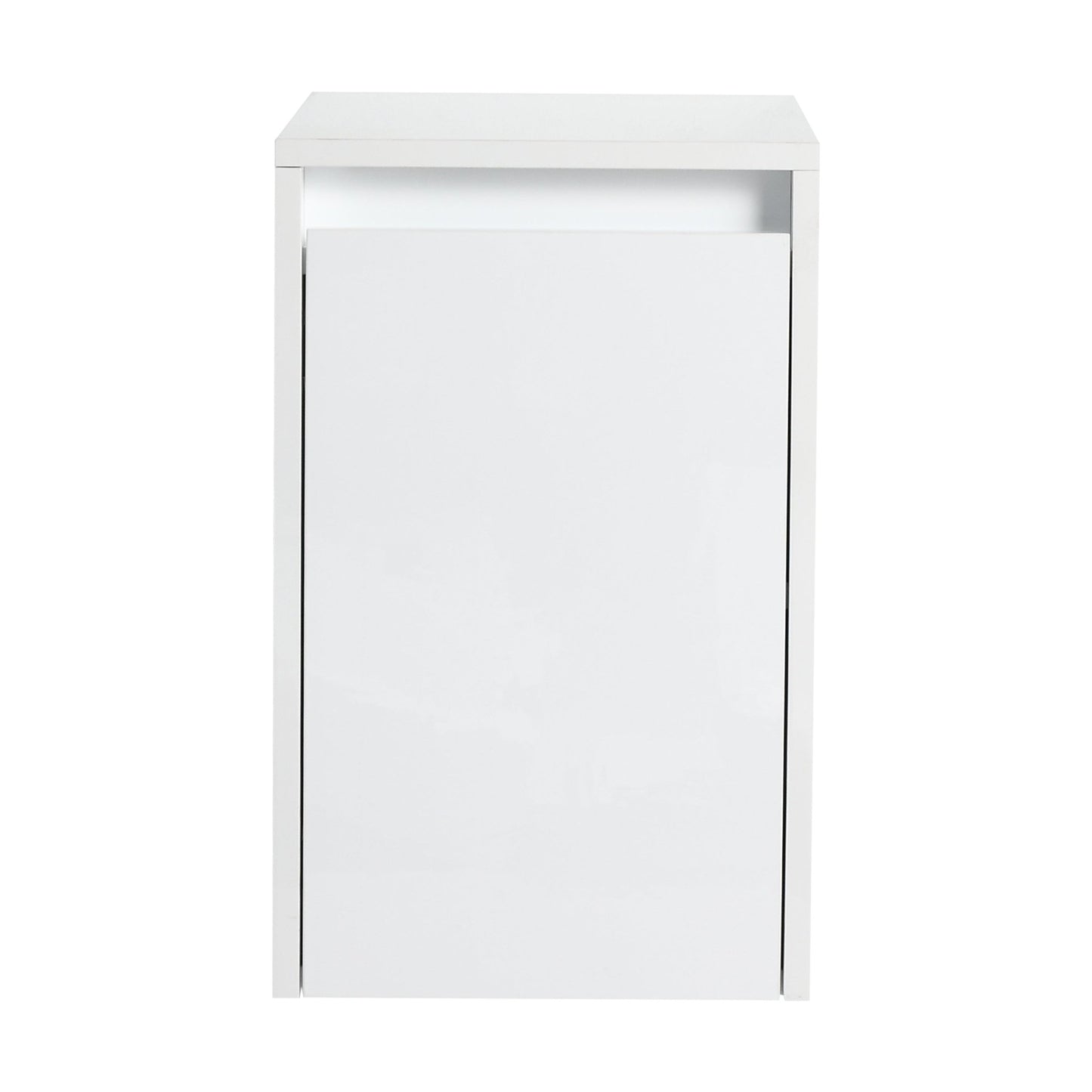 12' Bathroom Side Cabinet, Soft Close Doors, Float Mounting Design, Glossy White,(KD - Packing) - 1st Choice Furniture Direct