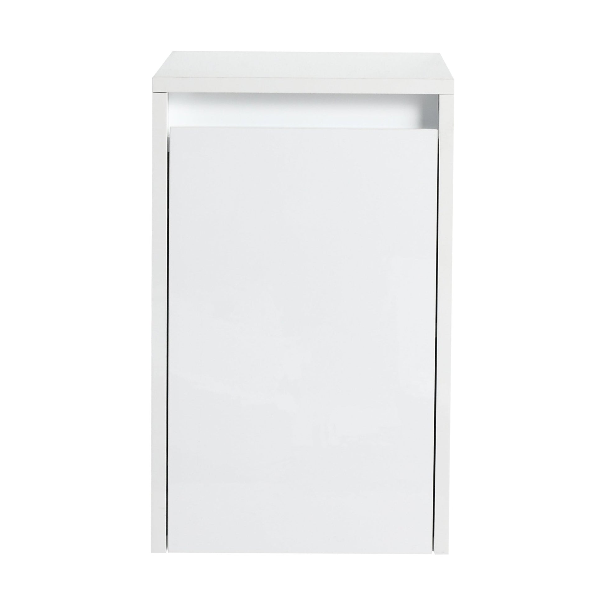 12' Bathroom Side Cabinet, Soft Close Doors, Float Mounting Design, Glossy White,(KD - Packing) - 1st Choice Furniture Direct