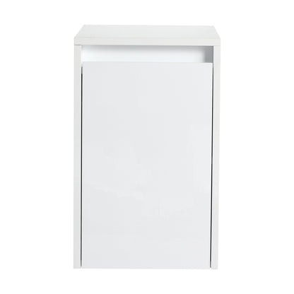 12' Bathroom Side Cabinet, Soft Close Doors, Float Mounting Design, Glossy White,(KD - Packing) - 1st Choice Furniture Direct