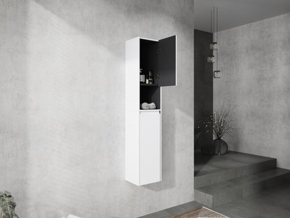 12' Bathroom Side Cabinet,2 - Soft Close Doors,Float Mounting Design,12*2(KD - Packing) - 1st Choice Furniture Direct