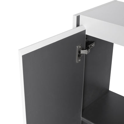 12' Bathroom Side Cabinet,2 - Soft Close Doors,Float Mounting Design,12*2(KD - Packing) - 1st Choice Furniture Direct