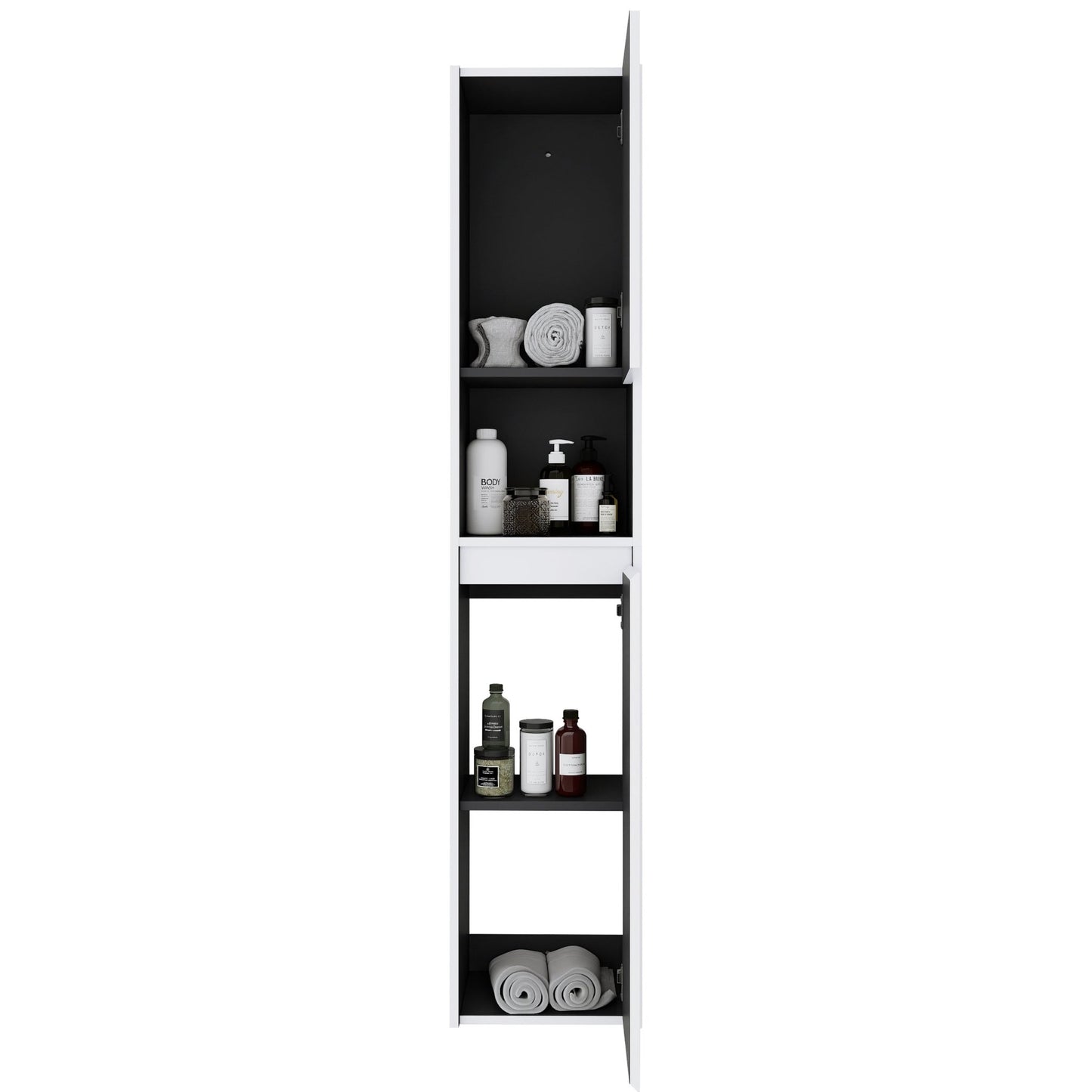 12' Bathroom Side Cabinet,2 - Soft Close Doors,Float Mounting Design,12*2(KD - Packing) - 1st Choice Furniture Direct