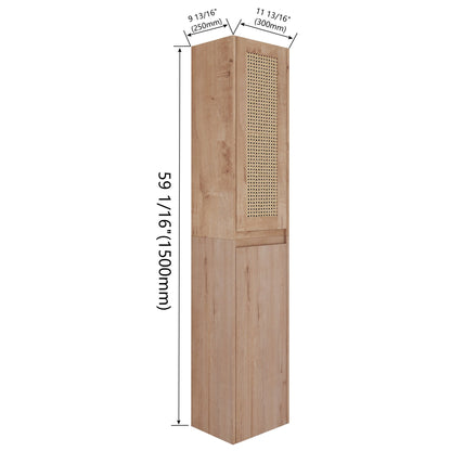 12' Bathroom Side Cabinet,Soft Close Doors,Float Mounting Design, 00512IMO - 00112IMO (KD - Packing) - 1st Choice Furniture Direct