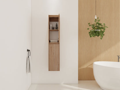 12' Bathroom Side Cabinet,Soft Close Doors,Float Mounting Design, 00512IMO - 00112IMO (KD - Packing) - 1st Choice Furniture Direct