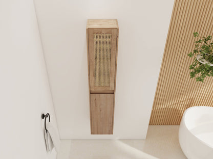12' Bathroom Side Cabinet,Soft Close Doors,Float Mounting Design, 00512IMO - 00112IMO (KD - Packing) - 1st Choice Furniture Direct
