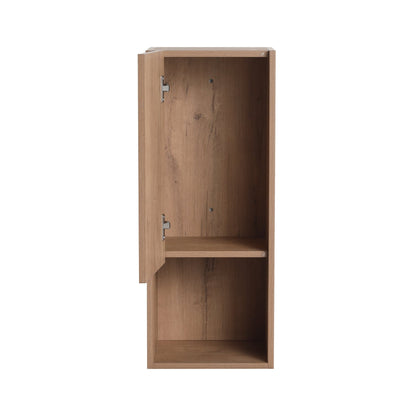 12' Bathroom Side Cabinet,Soft Close Doors,Float Mounting Design,Imitative Oak,(KD - Packing) - 1st Choice Furniture Direct