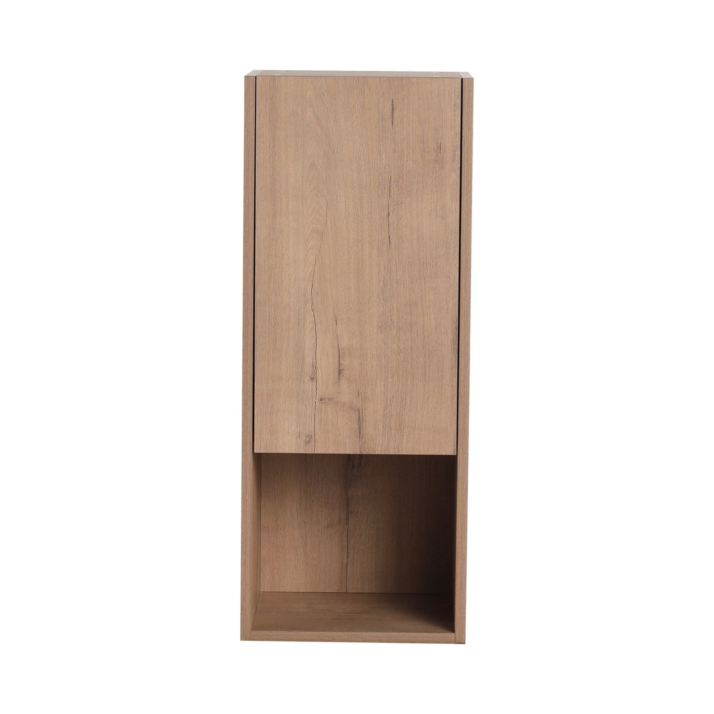 12' Bathroom Side Cabinet,Soft Close Doors,Float Mounting Design,Imitative Oak,(KD - Packing) - 1st Choice Furniture Direct