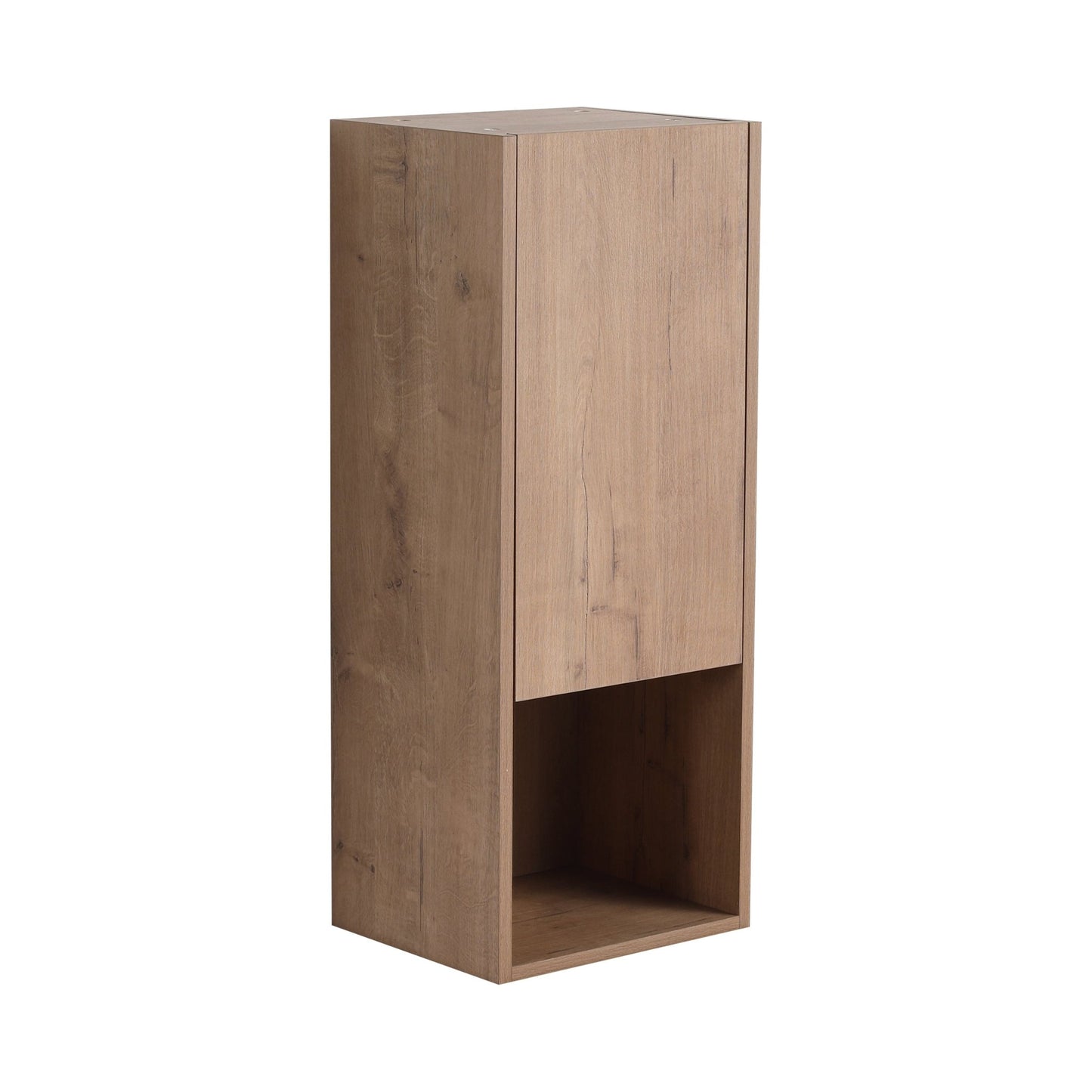 12' Bathroom Side Cabinet,Soft Close Doors,Float Mounting Design,Imitative Oak,(KD - Packing) - 1st Choice Furniture Direct