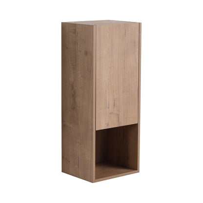 12' Bathroom Side Cabinet,Soft Close Doors,Float Mounting Design,Imitative Oak,(KD - Packing) - 1st Choice Furniture Direct