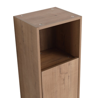 12' Bathroom Side Cabinet,Soft Close Doors,Float Mounting Design,Imitative Oak,(KD - Packing) - 1st Choice Furniture Direct