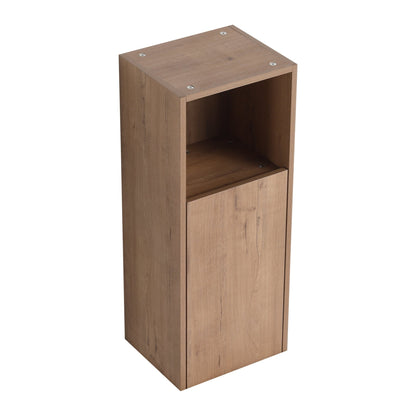 12' Bathroom Side Cabinet,Soft Close Doors,Float Mounting Design,Imitative Oak,(KD - Packing) - 1st Choice Furniture Direct