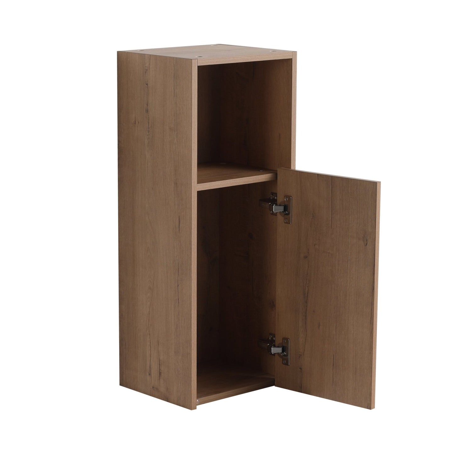 12' Bathroom Side Cabinet,Soft Close Doors,Float Mounting Design,Imitative Oak,(KD - Packing) - 1st Choice Furniture Direct