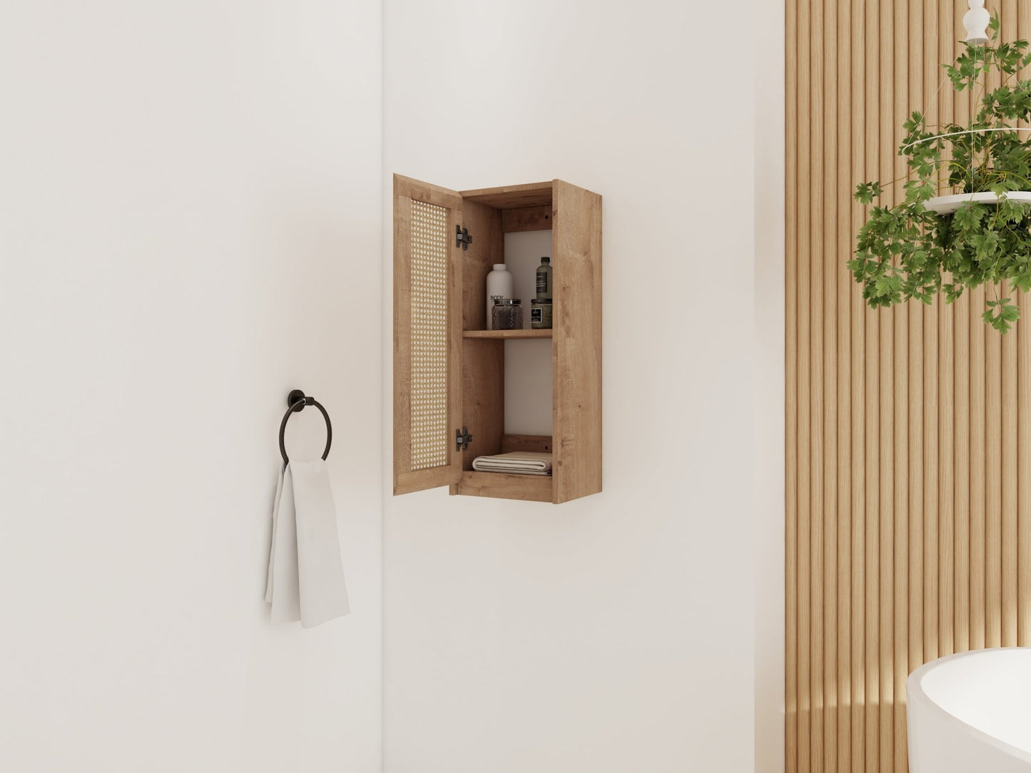 12' Bathroom Side Cabinet,Soft Close Doors,Float Mounting Design,(KD - Packing) - 1st Choice Furniture Direct