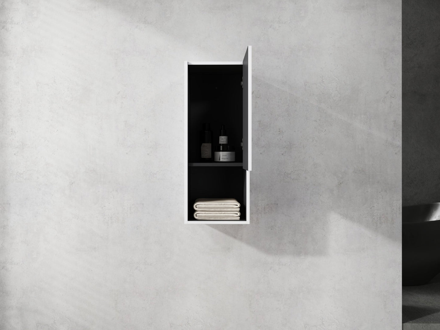 12' Bathroom Side Cabinet,Soft Close Doors,Float Mounting Design,(KD - Packing) - 1st Choice Furniture Direct