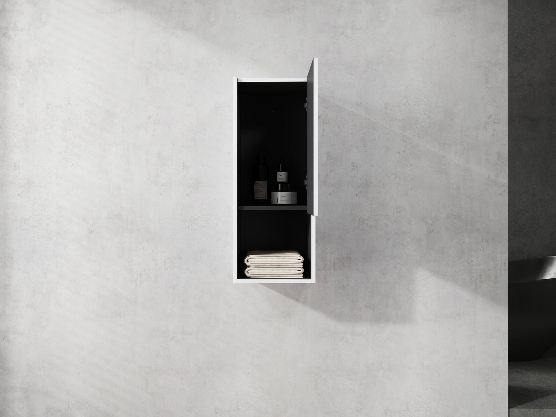 12' Bathroom Side Cabinet,Soft Close Doors,Float Mounting Design,(KD - Packing) - 1st Choice Furniture Direct