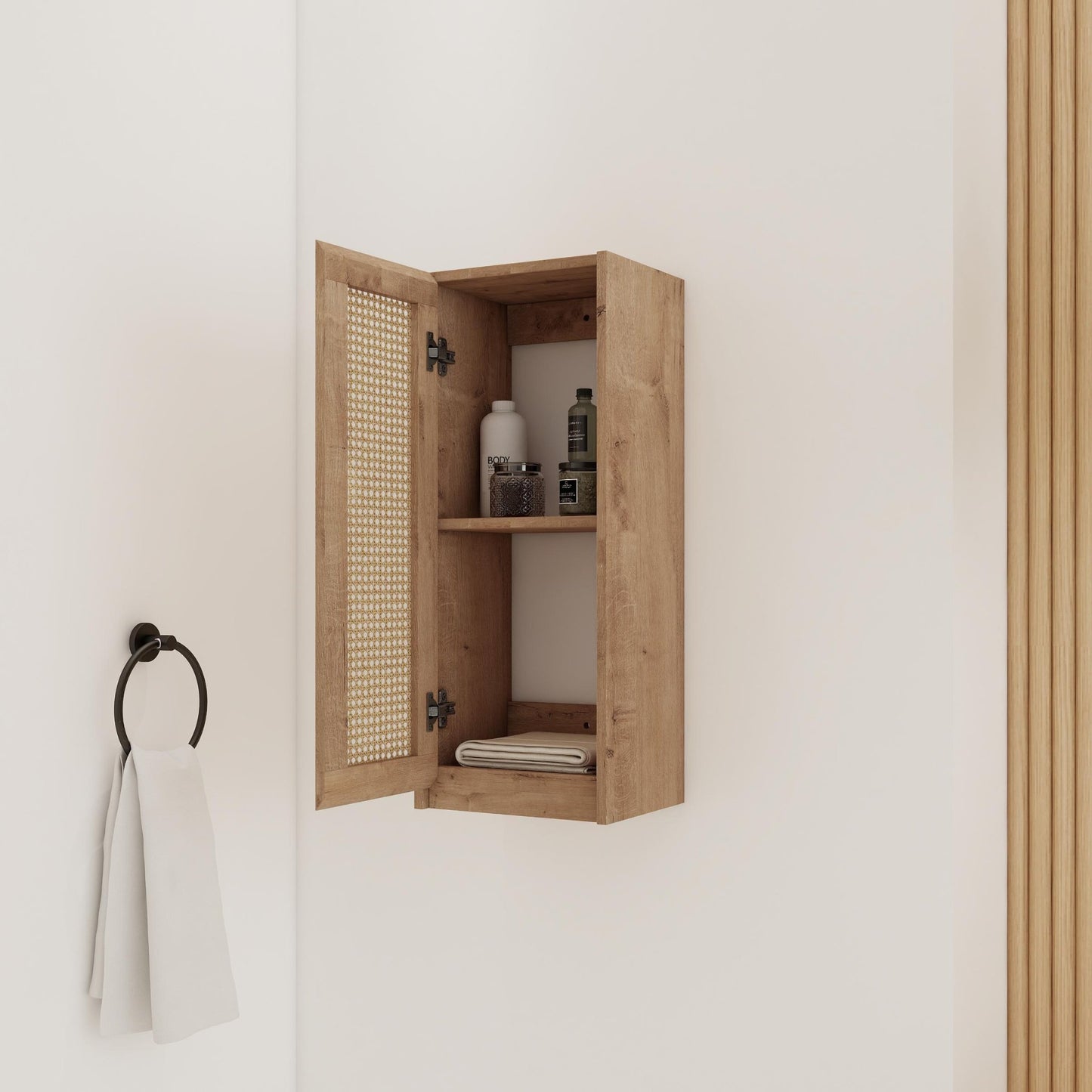 12' Bathroom Side Cabinet,Soft Close Doors,Float Mounting Design,(KD - Packing) - 1st Choice Furniture Direct