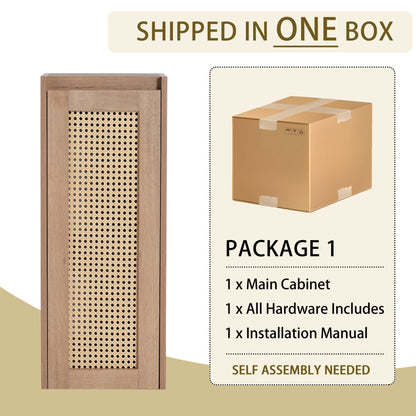 12' Bathroom Side Cabinet,Soft Close Doors,Float Mounting Design,(KD - Packing) - 1st Choice Furniture Direct