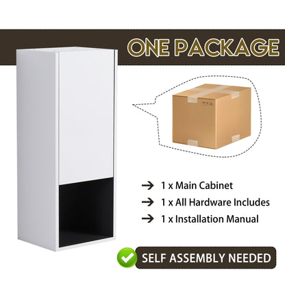 12' Bathroom Side Cabinet,Soft Close Doors,Float Mounting Design,(KD - Packing) - 1st Choice Furniture Direct