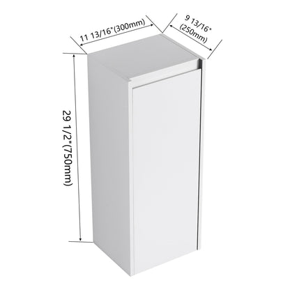 12' Bathroom Side Cabinet,Soft Close Doors,Float Mounting Design,(KD - Packing) - 1st Choice Furniture Direct