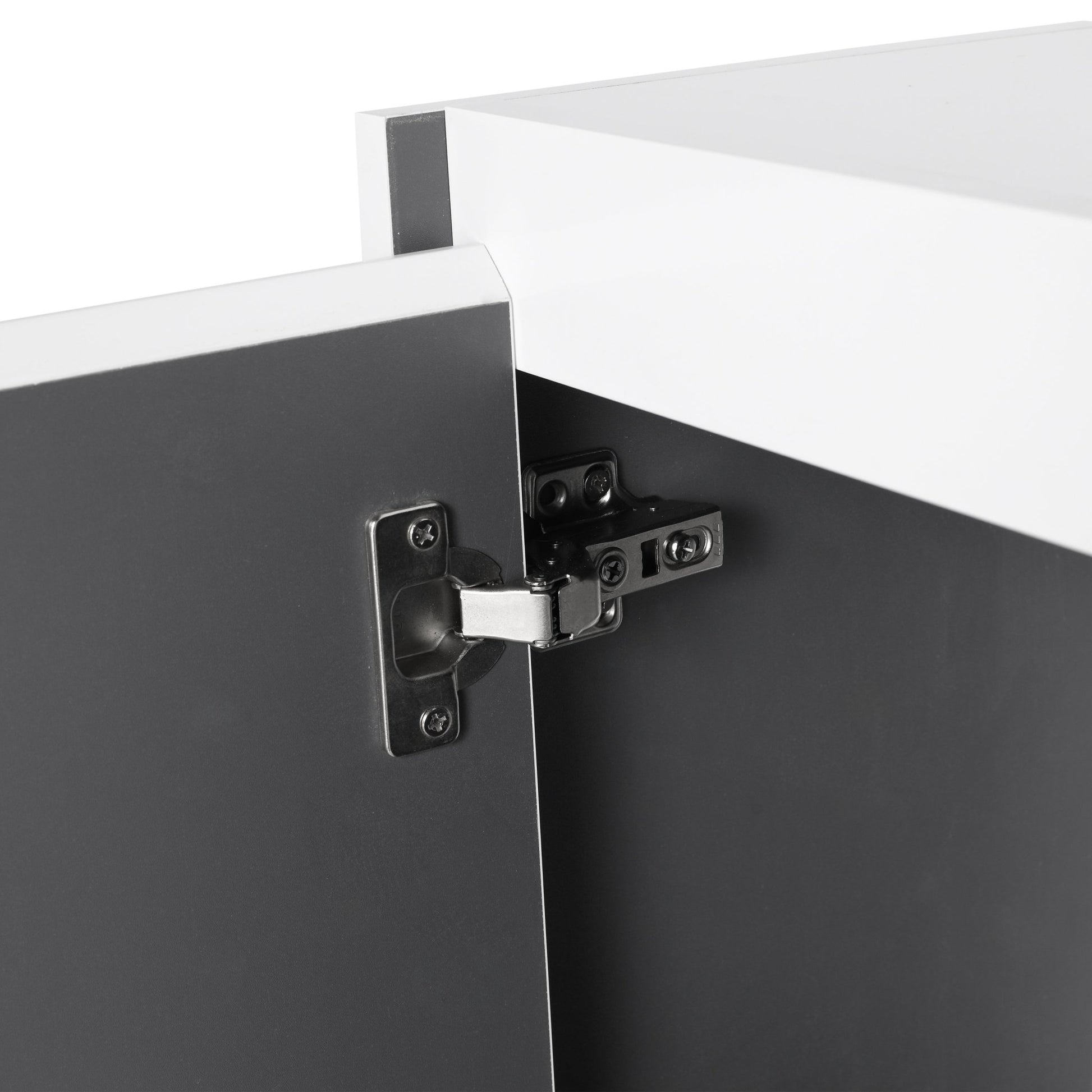 12' Bathroom Side Cabinet,Soft Close Doors,Float Mounting Design,(KD - Packing) - 1st Choice Furniture Direct