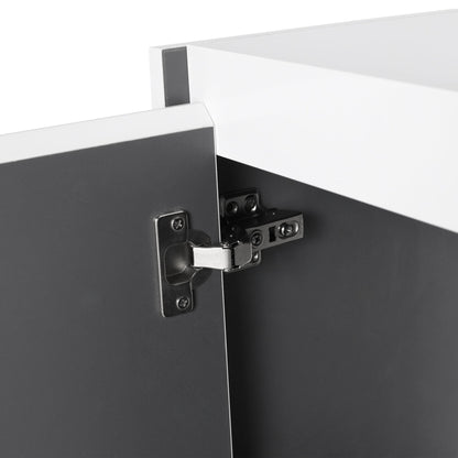 12' Bathroom Side Cabinet,Soft Close Doors,Float Mounting Design,(KD - Packing) - 1st Choice Furniture Direct