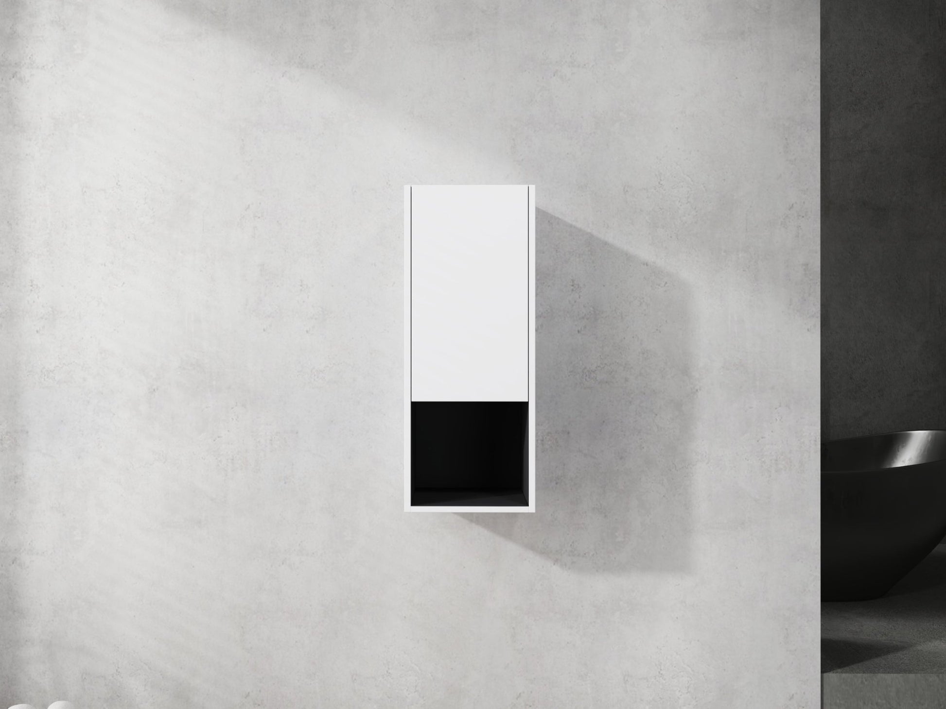 12' Bathroom Side Cabinet,Soft Close Doors,Float Mounting Design,(KD - Packing) - 1st Choice Furniture Direct