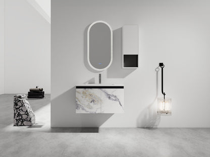 12' Bathroom Side Cabinet,Soft Close Doors,Float Mounting Design,(KD - Packing) - 1st Choice Furniture Direct
