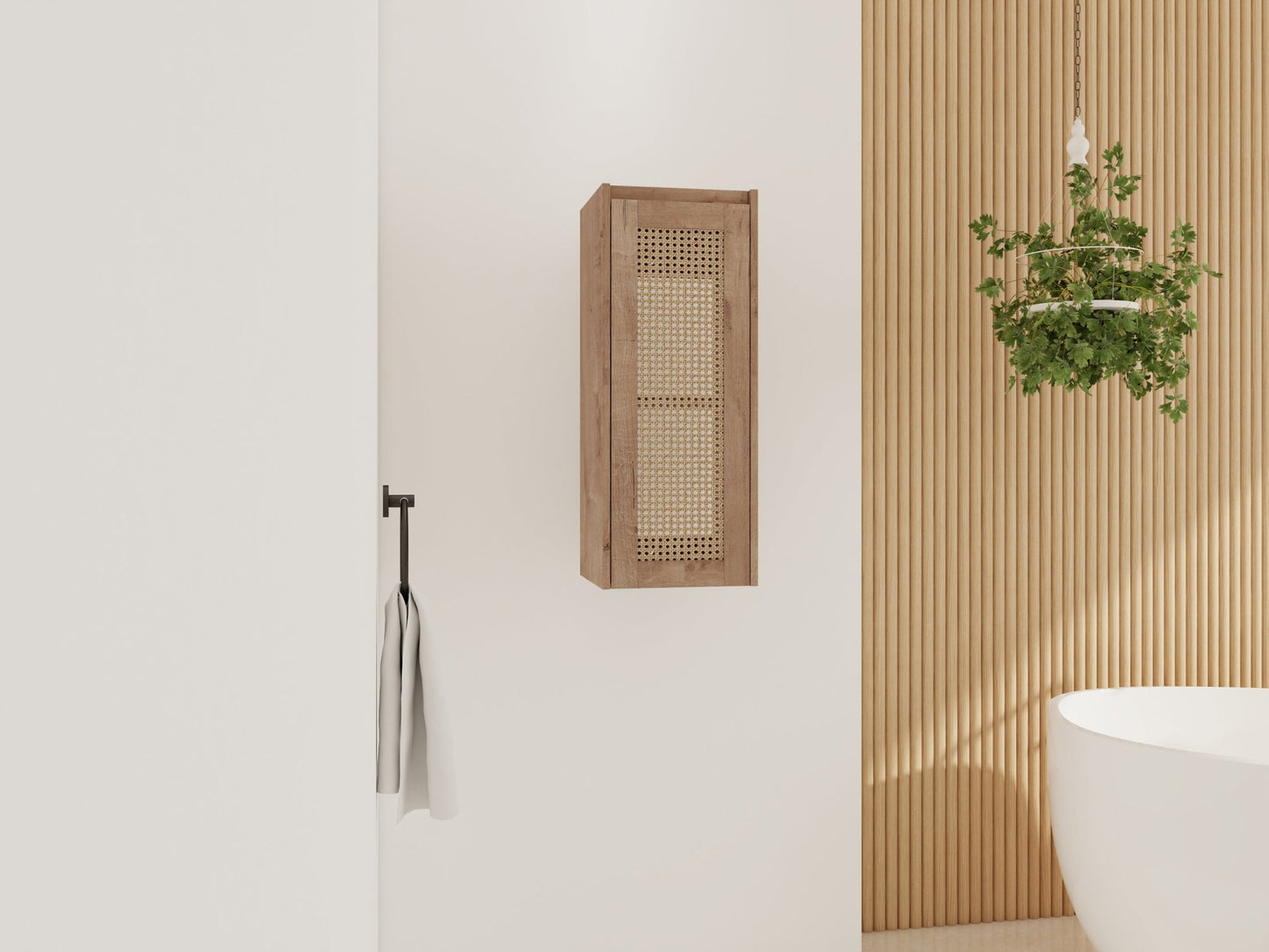 12' Bathroom Side Cabinet,Soft Close Doors,Float Mounting Design,(KD - Packing) - 1st Choice Furniture Direct
